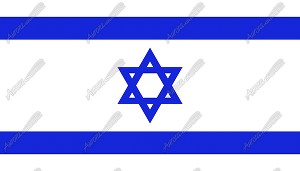 Isreali Flag Flat Vehicle Wrap Design — Large Scale Artwork for Wide Format Printing | Categories: Flags