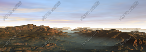 Foggy Canyon Vehicle Wrap Design — Large Scale Artwork for Wide Format Printing | Categories: Nature