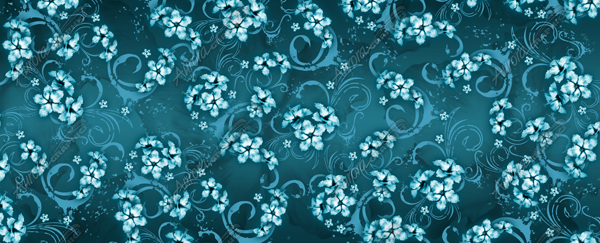 Hawaiian Floral 3 1 Vehicle Wrap Design — Large Scale Artwork for Wide Format Printing | Categories: PIK6 Everyday, Nature