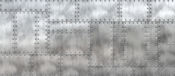 Riveted Metal 3 showcases a highly realistic depiction of riveted metal panels, capturing the industrial strength and rugged texture