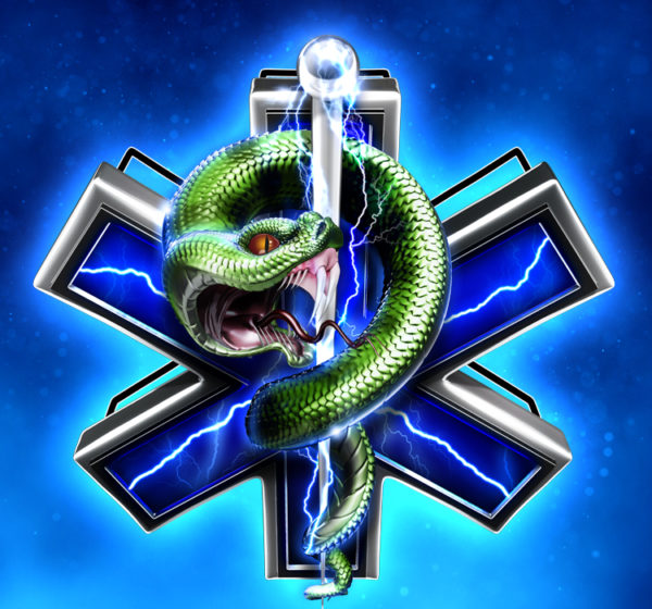 EMS Serpent, EMS Badge, badge, badges, service, paramedic, ambulance, first responders, scepter, staff, serpent, snake, Rod of Asclepius, Staff of Asclepius, blue and black, black, blue, emergency medical services, serpent symbol, star of life, black and blue badge, ems vehicle graphics, paramedic decal, medical wrap design, cut contour graphic, transparent tiff, print and cut, vinyl wrap element, large format print, professional ems logo, customizable badge, emergency vehicle wrap, high visibility design, medical emblem, corel draw compatible, photoshop compatible, custom ems branding, ambulance wrap, rescue vehicle graphics, bold authority badge, paramedic star, customizable wrap graphic, ems fleet design, emergency decal, coiling serpent graphic, ems sticker design, first responder vehicle graphics, badge2025