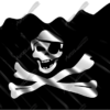 Waving Pirate Flag Eyepatch Vehicle Wrap Design — Large Scale Artwork for Wide Format Printing | Categories: PIK6 Everyday, Flags