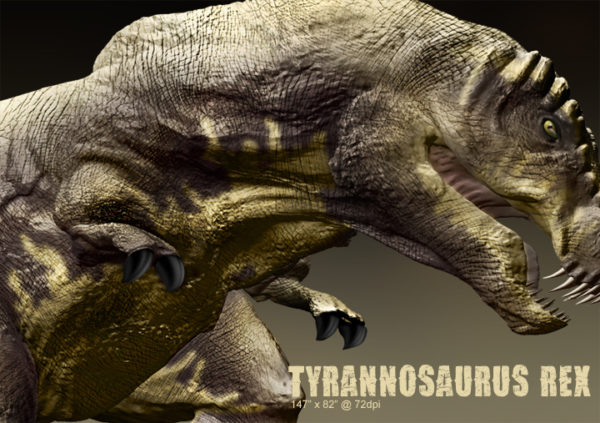 Tyrannosaurus Rex Vehicle Wrap Design — Large Scale Artwork for Wide Format Printing | Categories: PIK6 Everyday, Nature