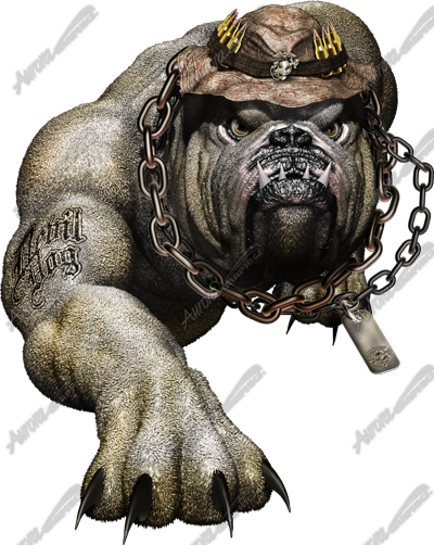 Devil Dog Vehicle Wrap Design — Large Scale Artwork for Wide Format Printing | Categories: Military, PIK6 Everyday