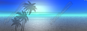 Palm Trees Vehicle Wrap Design — Large Scale Artwork for Wide Format Printing | Categories: Nature