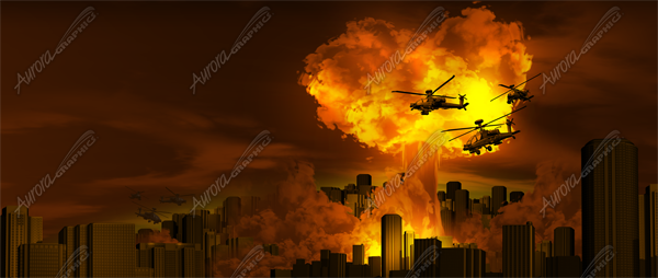 Nuke City Vehicle Wrap Design — Large Scale Artwork for Wide Format Printing | Categories: PIK6 Everyday, Flames