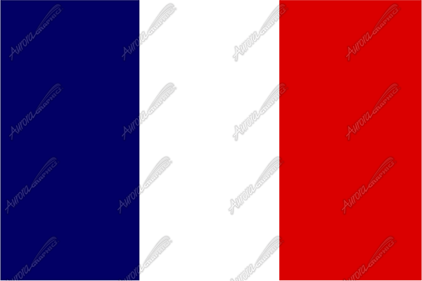 France Flag Flat Vehicle Wrap Design — Large Scale Artwork for Wide Format Printing | Categories: Flags