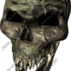 Backwoods Camo Skull Vehicle Wrap Design — Large Scale Artwork for Wide Format Printing | Categories: Skulls