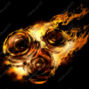 Burning Roses Vehicle Wrap Design — Large Scale Artwork for Wide Format Printing | Categories: PIK6 Everyday, Flames