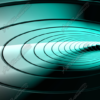 Soundwave is a striking abstract image featuring concentric circular soundwaves radiating outward with clarity and precision. The waveforms are evenly spaced and crisp, evoking the clean aesthetic of digital audio visualization. Behind the rings, a smooth gradient background transitions from a soft glow at the center to deep black at the edges, creating a powerful sense of depth and focus. This subtle lighting effect makes the waveforms appear to pulse with energy, as if caught in the moment of a sonic boom or the echo of a perfectly tuned frequency.