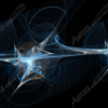 TriStar is a mesmerizing abstract image that fuses geometry and chaos into a seamless display of energy and elegance. This composition features three prominent star-like focal points aligned in a row, each radiating intense turquoise-blue light and connected by graceful, flowing arcs. The precision of the sharp, crystalline spikes emerging from each star gives TriStar a striking, high-tech feel, while the delicate web of curves that surround them adds a sense of organic motion.