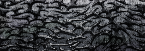 Grunge Tribal Vehicle Wrap Design — Large Scale Artwork for Wide Format Printing | Categories: PIK6 Everyday, Textures & Fills, Metal Textures
