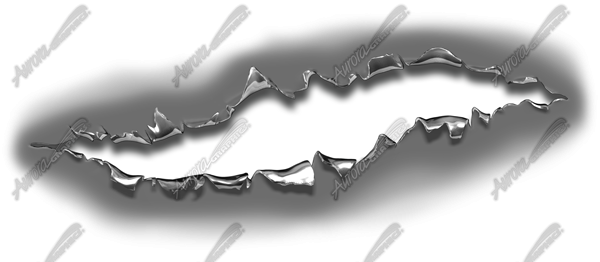 Thick Steel Rip Vehicle Wrap Design — Large Scale Artwork for Wide Format Printing | Categories: PIK6 Everyday, Rips & Tears