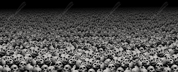 Sea of Skulls Vehicle Wrap Design — Large Scale Artwork for Wide Format Printing | Categories: PIK6 Everyday, Skulls