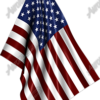 American Flag Hanging