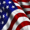 American Flag Window Graphic