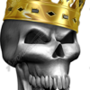 King Me Angled 1 Vehicle Wrap Design — Large Scale Artwork for Wide Format Printing | Categories: Skulls