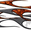 Dueling Flames 1 is a high-energy design element that merges the raw intensity of fire with the industrial strength of metal. This striking image features two distinct flame styles intertwining—one composed of fierce, licking fire with deep reds, oranges, and bright yellow highlights, and the other crafted from various metal textures, such as brushed steel, carbon fiber, riveted panels, and wire mesh. Tight metal pattern, flames, scalloped, scallop, traditional flames, old school flames, Harley Davidson, bike, biker. High Resolution Design Graphics Image.