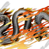 Dragon Flames is a visually explosive vehicle wrap design that commands attention with its powerful depiction of a coiled Eastern-style dragon ripping through a flaming background. The dragon’s serpentine body is intricately scaled and textured, exuding motion and aggression as it lunges forward through a torn, flame-streaked path.