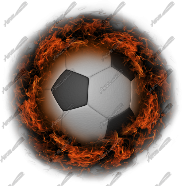 Flaming Soccerball 2 Vehicle Wrap Design — Large Scale Artwork for Wide Format Printing | Categories: Sports & Games, Flames