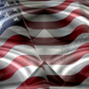 American Flag Waving 2 Chrome Twist