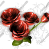Shine Roses Vehicle Wrap Design — Large Scale Artwork for Wide Format Printing | Categories: PIK6 Everyday, Commercial, Industry, Nature