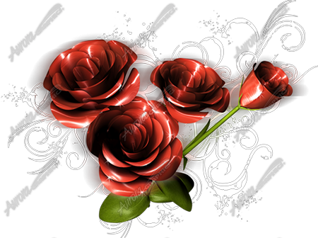 Shine Roses Vehicle Wrap Design — Large Scale Artwork for Wide Format Printing | Categories: PIK6 Everyday, Commercial, Industry, Nature