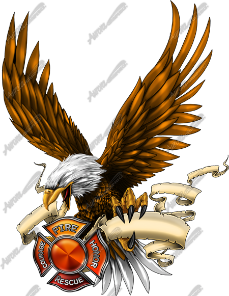 Firefighter Eagle 4 Vehicle Wrap Design — Large Scale Artwork for Wide Format Printing | Categories: PIK6 Everyday, Commercial