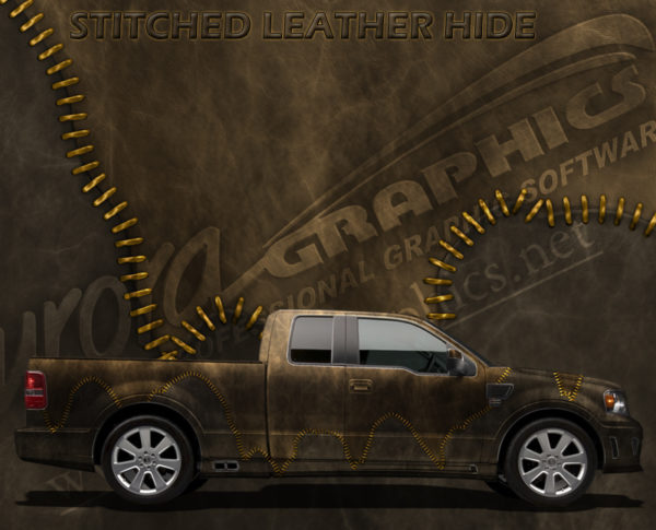 Stitched Leather Hide