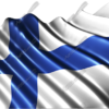 Waving Finnish Flag Vehicle Wrap Design — Large Scale Artwork for Wide Format Printing | Categories: PIK6 Everyday, Flags