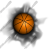Basketball Dent Vehicle Wrap Design — Large Scale Artwork for Wide Format Printing | Categories: Sports & Games