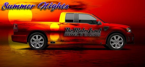 Summer Nights Vehicle Wrap Design — Large Scale Artwork for Wide Format Printing | Categories: PIK6 Everyday, Nature