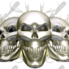 Arching Light Skulls 1 Vehicle Wrap Design — Large Scale Artwork for Wide Format Printing | Categories: Skulls