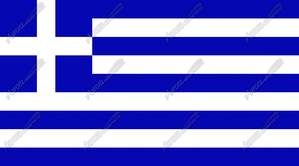 Greek Flag Flat Vehicle Wrap Design — Large Scale Artwork for Wide Format Printing | Categories: Flags