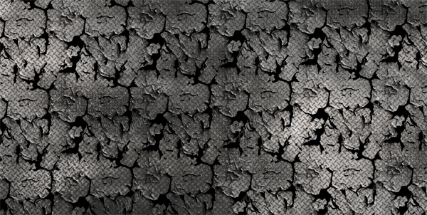 Destroyed Diamond Plate Vehicle Wrap Design — Large Scale Artwork for Wide Format Printing | Categories: PIK6 Everyday, Textures & Fills, Metal Textures