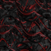 Gemini is a captivating abstract image featuring a chaotic and intricate webbing of arches and swoops. This design is dominated by deep black tones, which provide a powerful sense of depth and mystery. Scattered throughout are splashes of rich red that break through the darkness, offering striking highlights that catch the eye without overwhelming the composition. This balance of intensity and subtlety makes Gemini an ideal choice for projects that require a subdued background while still maintaining a strong visual impact. High Resolution Design Graphics Image.