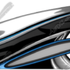 Perpetua is a clean, aerodynamic design built for high-performance vehicle wraps and wide-format vinyl applications. Its sleek form sweeps forward in a fluid motion, evoking speed, tension, and precision. Cool chrome gradients give the piece a metallic realism, while vivid electric blue accents create striking separation between elements.