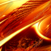 Fireball is an explosive and intense abstract design featuring swirling, untamed flames that seem to dance and twist with raw energy. The fiery composition is layered with intricate nets of flames woven within the inferno, creating depth and movement that feels alive. Arcs and circles of radiant light cut through the fire, adding dynamic contrast and emphasizing the fluidity of the blazing elements. High Resolution Design Graphics Image.