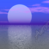 Moon Set Vehicle Wrap Design — Large Scale Artwork for Wide Format Printing | Categories: Nature