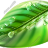 Green Leaf Vehicle Wrap Design — Large Scale Artwork for Wide Format Printing | Categories: PIK6 Everyday, Commercial, Nature