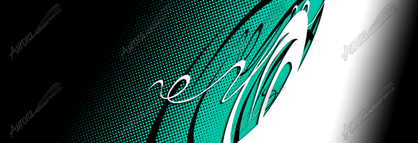 Karma is a bold and artistic abstract design that combines a mesmerizing mezzotint-style fade with an intricate swirling black and white graphic overlay. The background consists of a dynamic array of circular textures that subtly transition in density, creating a visually engaging gradient effect. These mezzotint-inspired circles provide a sense of depth and movement, making the design appear to shimmer and shift as light interacts with the surface. Mezzotint fade, fade, circular, gradient, black and white, filigree. Design Graphics High Resolution Image.