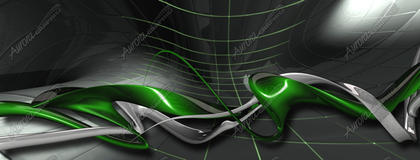 Cyber Space Cyber Space is an immense and stunning abstract design, characterized by intricate metallic or molten metal-like swirls set against a dynamic background. This expansive artwork, measuring 220 inches by 90 inches, is crafted with an astonishing level of detail that remains crisp and vibrant even when printed at such a large scale.