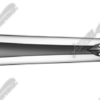 This detailed sword graphic is a bold and ornate design element, perfect for use in high-impact layouts, fantasy themes, or custom artwork requiring a powerful centerpiece. The blade is long, symmetrical, and double-edged, with a smooth metallic gradient that gives it a sharp, dimensional look.