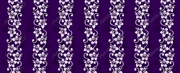 Hawaiian Floral 1 5 Vehicle Wrap Design — Large Scale Artwork for Wide Format Printing | Categories: Textures & Fills, Nature