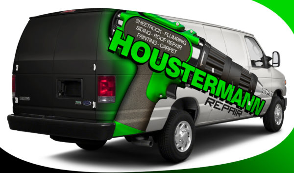 Power Drill Vehicle Wrap Design — Large Scale Artwork for Wide Format Printing | Categories: Commercial, Industry