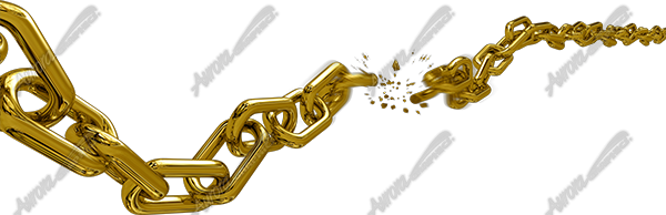 Broken Chain - Gold