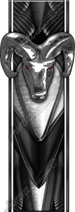 Wicked Ram Bed Band Vehicle Wrap Design — Large Scale Artwork for Wide Format Printing | Categories: Print & Cut Graphics