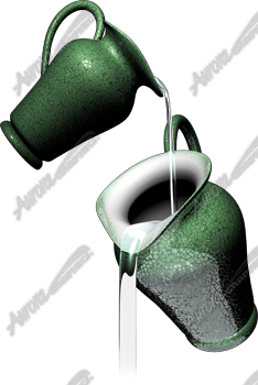 Pitchers Pouring Water Vehicle Wrap Design — Large Scale Artwork for Wide Format Printing | Categories: PIK6 Everyday, Commercial