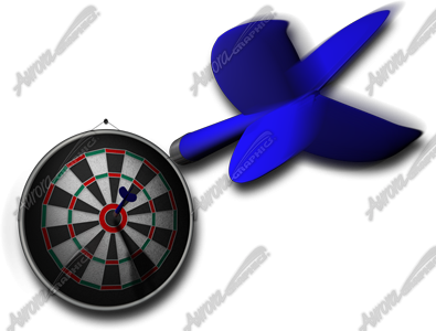 Darts 1 Vehicle Wrap Design — Large Scale Artwork for Wide Format Printing | Categories: Sports & Games