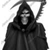 Grim Reaper Vehicle Wrap Design — Large Scale Artwork for Wide Format Printing | Categories: PIK6 Everyday, Skulls